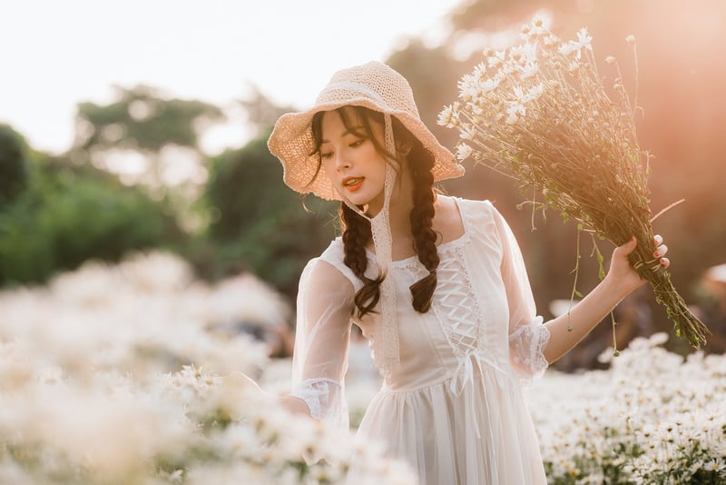 Woman finding inspiration
